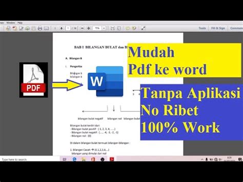 The file is sent to our server and the conversion starts immediately. Tips Cerdas: Convert PDF ke Word (Document) Tanpa Aplikasi ...