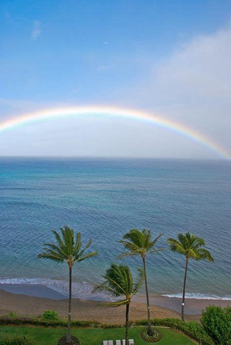 Gorgeous Rainbow In The Hawaiin Islands Under The Rainbow Beautiful