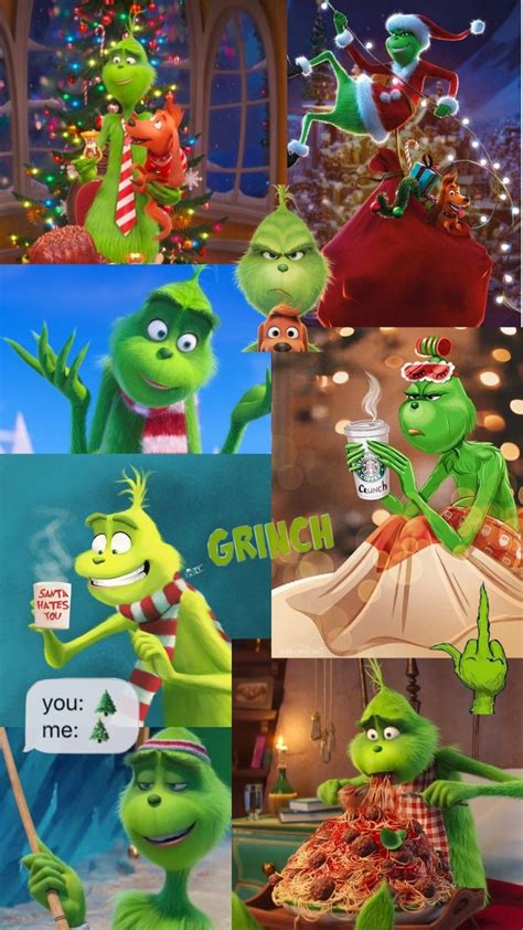 Grinch Collage Wallpapers Wallpaper Cave