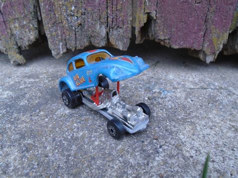 Big Blue Vw Cox Dragster Funny Car Matchbox Superfast American Serie