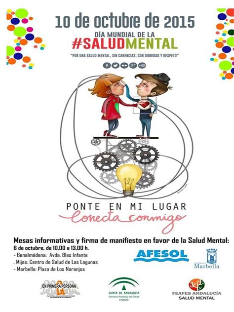 El día mundial oficial es el 28 de abril, pero esta fecha sólo será el inicio de múltiples eventos y actividades mundiales que se organizarán durante el 33 artículos de opinión originales escritos por los verdaderos protagonistas de la comunidad de la seguridad y salud en el trabajo en todo el mundo. marbella-sanpedro.com Día Mundial de la Salud Mental