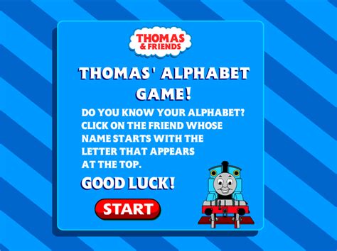 Thomas And Friends Thomas Alphabet Game Thomas And Friends Free