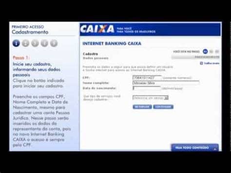 Because the banking industry as a whole was moving toward this digital transformation (especially with startups entering the marketplace with 100% digital offerings), regulatory impacts had to be considered, both for now and the future. como se cadastrar Internet Banking caixa - YouTube
