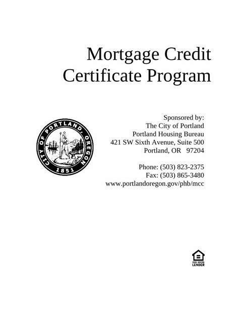 Pdf Mortgage Credit Certificate Program Portland Oregon Pdfslidenet