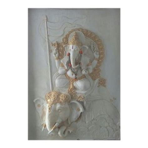 Ganesha Wall Sculpture For Home Decor Rs 1500 Square Feet Ms Batras Creations Id 20666347373