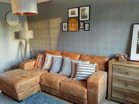 Grey Living Room With Tan Sofa Bryont Blog