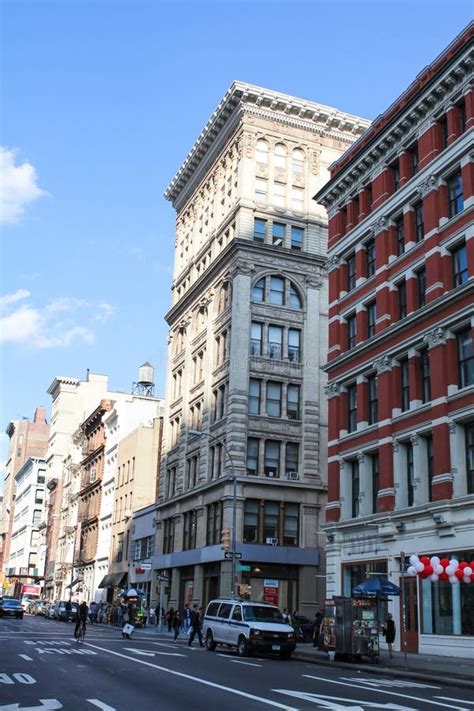 Broadway City Street Manhattan District In New York Editorial Stock