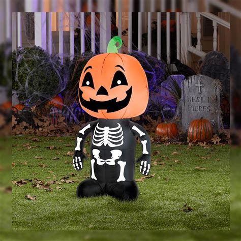 Check spelling or type a new query. Inflatable Pumpkin Boy Skeleton Pre Lit Air Blown ...