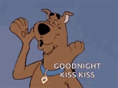Good Night Kiss Scooby Doo GIF GIFDB Com