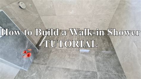 How To Build A Walk In Shower Tutorial Youtube