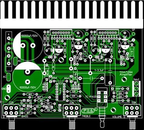 Tone control circuit using ic741. Layout Pcb Tone Control Apex - Circuit Diagram Images