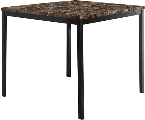 Homelegance Dining Room Counter Height Table Faux Marble Top 2601 36