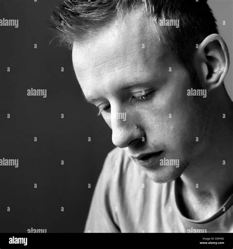 Portrait Of Man Crying Stock Photo Alamy