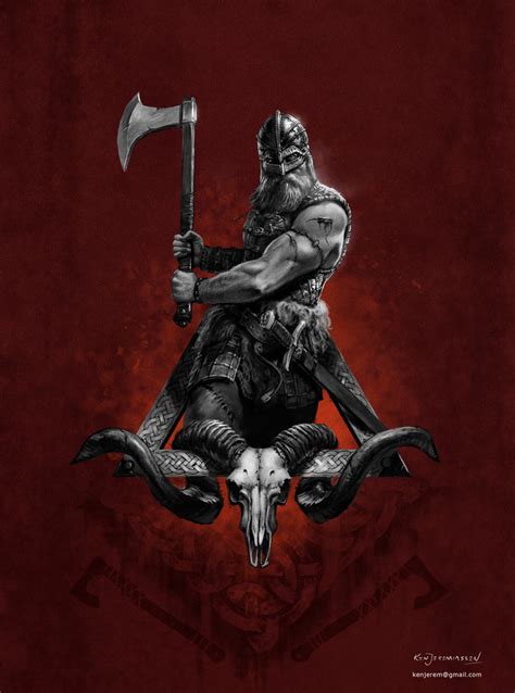 Viking Warrior By Kenjeremiassen On Deviantart