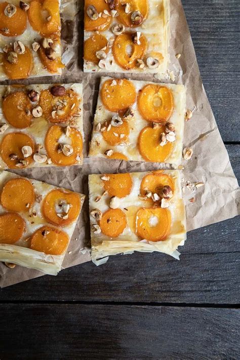 Flaky, crunchy and super thin. Apricot Tart w. Phyllo Dough, Honey, + Hazelnuts | Luci's ...