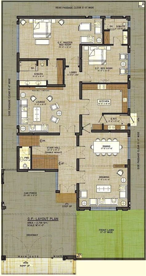 Pin By سالم النهدي On My Document Duplex Floor Plans 40x60 House