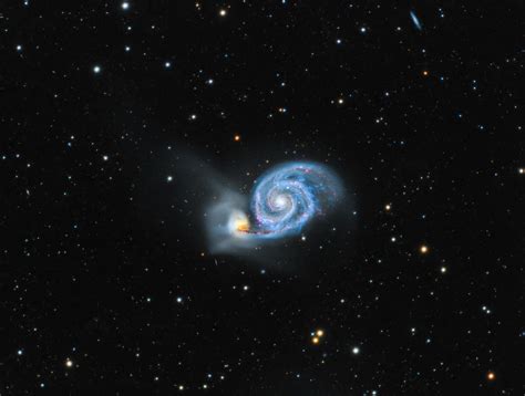 The Whirlpool Galaxy Messier 51 In Rgbha Rastrophotography
