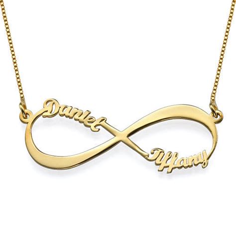Personalized Infinity Name Necklace Be Monogrammed