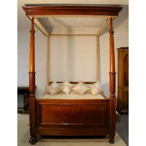 6ft Wide William Iv Mahogany Four Poster Bed Antiques Atlas