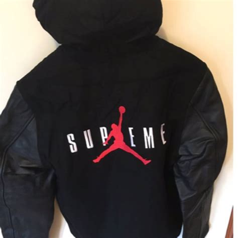 Supreme Supreme X Jordan Varsity Jacket Grailed