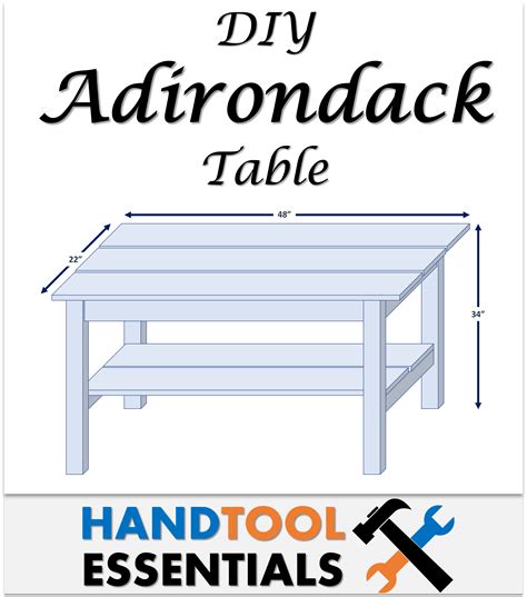 Diy Adirondack Table Plans Free Outdoor Furniture Woodworking Guides