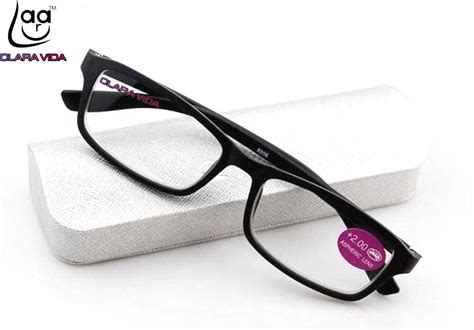 2019 Clara Vida [ Two Pairs ] Tr90 Ultra Light And Elastic Men Women Reading Glasses With Case