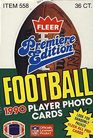 Sports trading cards └ sports memorabilia all categories antiques art baby books, comics sponsored. Amazon.com: 1990 Fleer Football Cards Unopened Wax Box: Collectibles & Fine Art