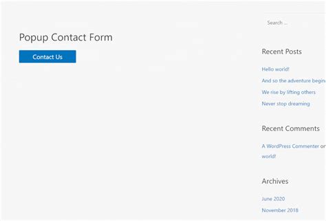 How To Create A Wordpress Contact Form Popup Easy Guide