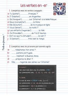 Les Verbes En Er Interactive Worksheet Expressions French Worksheets French Education