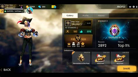 With good speed and without virus! Garena free fire #new update# Caroline character ...