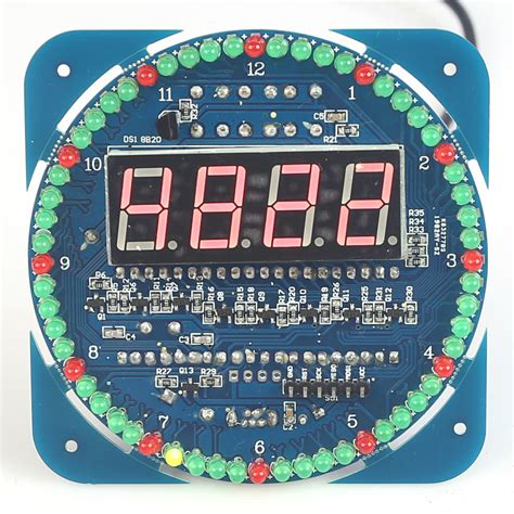 Compact 4 Digit Timer Diy Kit Diy Digital Rotation Led Electronic Clock