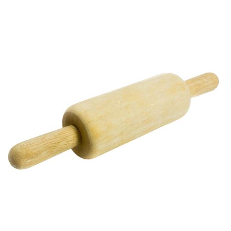 Wooden Rolling Pin On White Background 10856614 Png