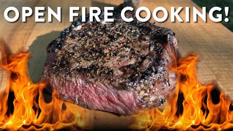 how to cook a steak over an open fire rv cooking meals youtube