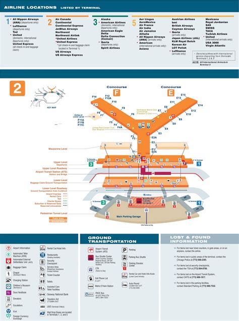 Ohare Airport Terminal 2 Map
