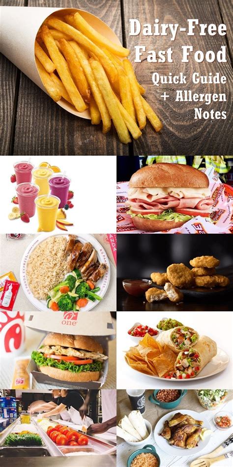 Check out taco bell's offerings. Dairy-Free Fast Food Listings - Quick Guide + Allergen ...