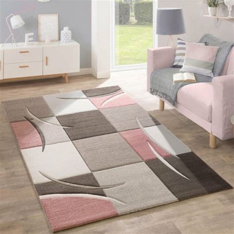 When it comes to living room decorating, modern is a word that gets tossed around a lot when defining a specific style. Living Room Rug Pale Pink Beige Brown Grey Pastel Colour ...