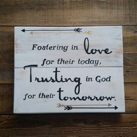 Foster Care Sign Fostering In Love Foster Care Families Handpainted