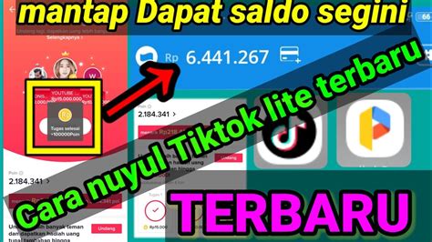 Cara nuyul banyak koin dan uang apk tiktok biasa/lite tanpa reset hp 100% jitu : Cara Nuyul Tiktok Lite : Cara Nuyul Apk Tiktok Lite ...