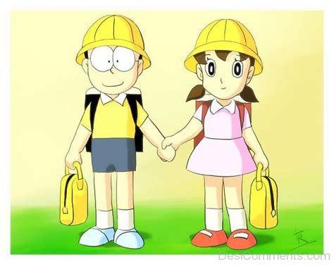 Beautiful Image Of Nobita With Shizuka Desi Comments