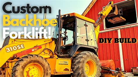 Backhoe Forklift How To Make Pallet Fork Attachment For Backhoe W