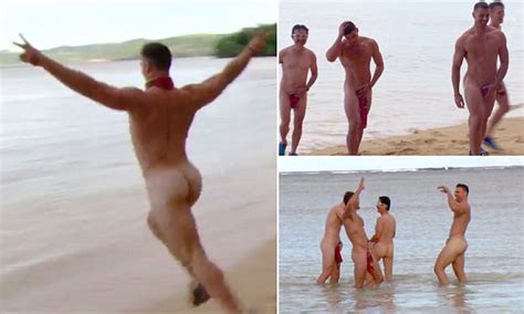 Australian Survivor Hunks Get Completely Naked Daily Mail Online