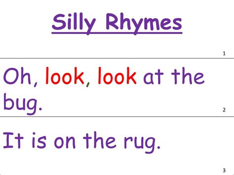 Ppt Silly Rhymes Powerpoint Presentation Free Download Id5654087