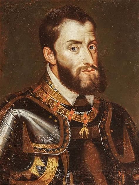 European School 17th Century Two Works Portrait Of Charles V Holy