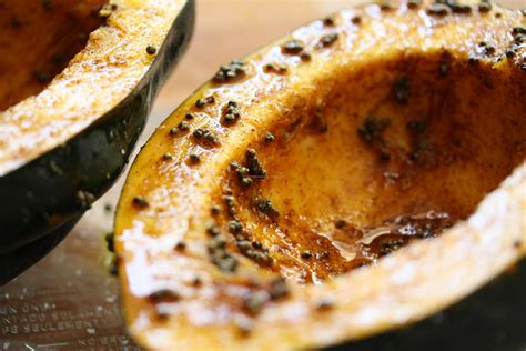 Place acorn squash in a roasting pan and add salt, butter, brown sugar, and maple syrup. Your Rating Rate… Perfect Good Average Not that bad Very Poor