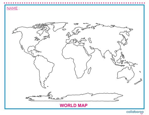 792 x 612 file type: Blank World Map Resource | World map coloring page, Blank ...