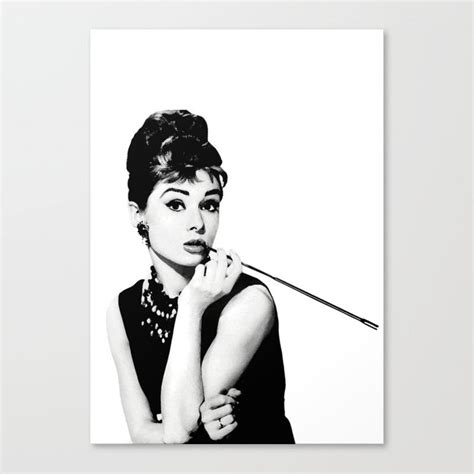 Shop audrey hepburn posters and art prints created by independent artists from around the globe. Audrey Hepburn Poster Canvas Print by hadasi | Society6