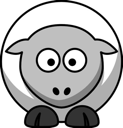 White Sheep Clip Art At Clker Vector Clip Art Online Royalty