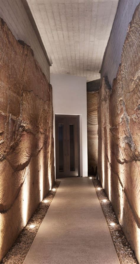 This Modern House Has A Tunnel That Runs Through A Sandstone Cut