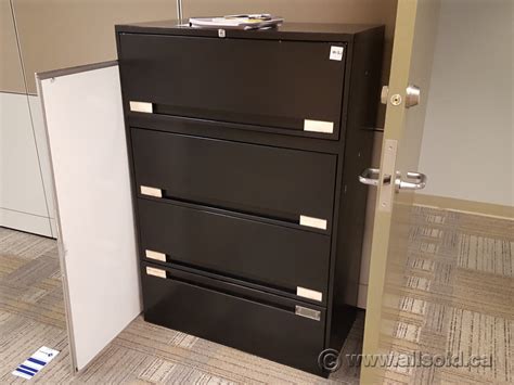 4.7 out of 5 stars. Black 36" 4 Drawer Lateral Flip Front File Cabinet ...