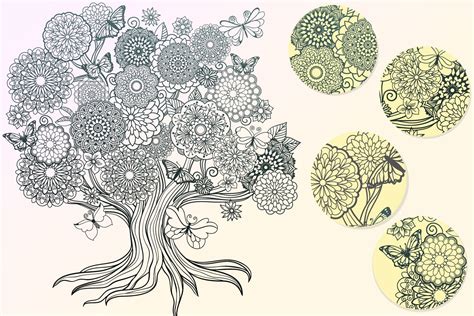 Download Mandala Tree Coloring Page (564313) | Coloring Pages ...